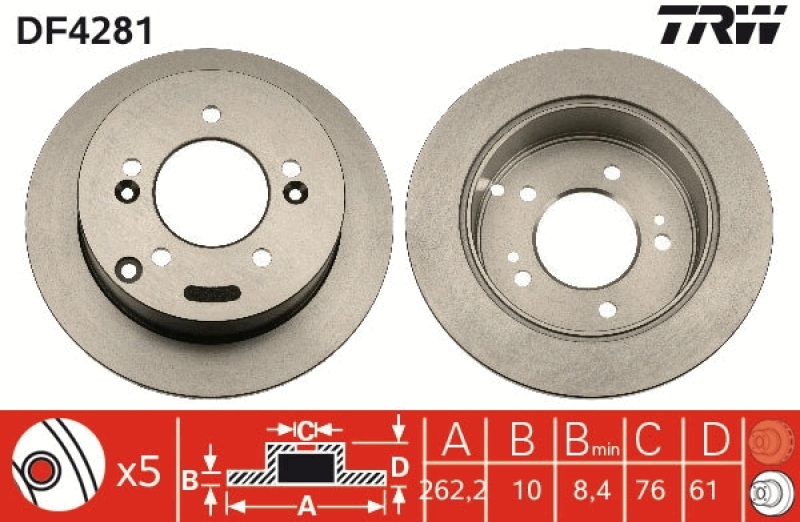 TRW BREMSSCHEIBEN + TRW BREMSBELÄGE