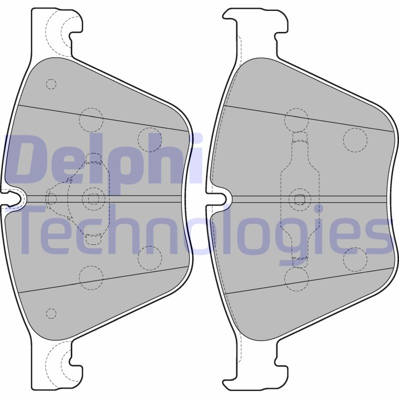 DELPHI Brake Pad Set, disc brake