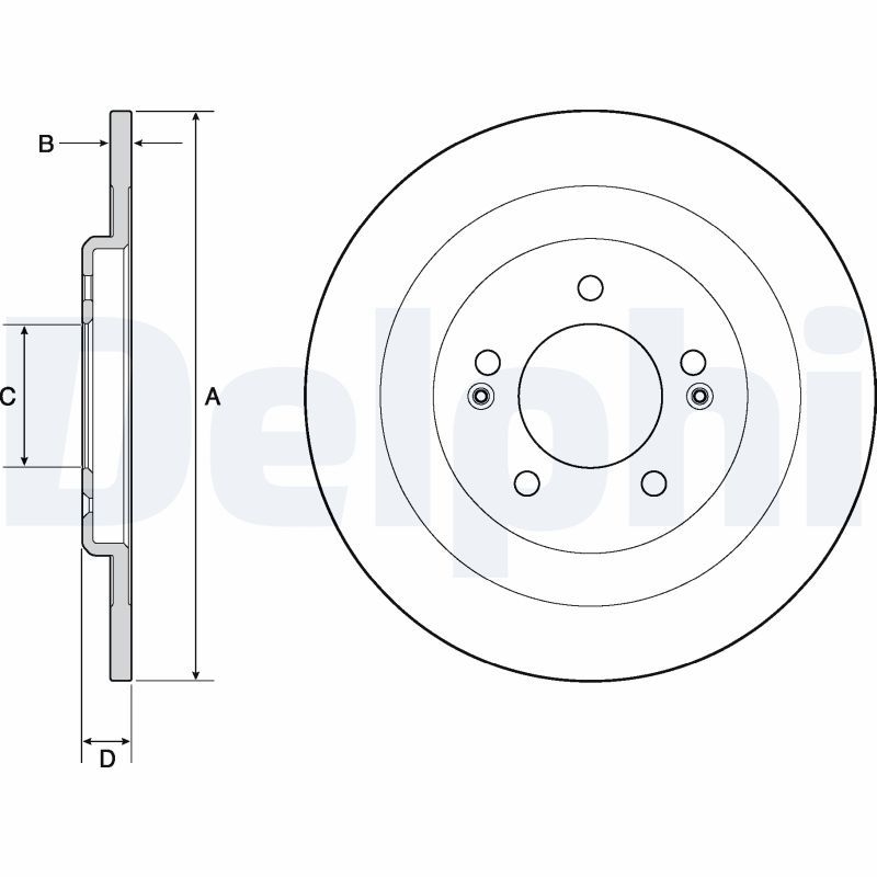 2x DELPHI Bremsscheibe