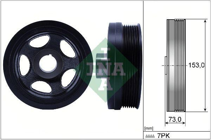 Schaeffler INA Riemenscheibe, Kurbelwelle