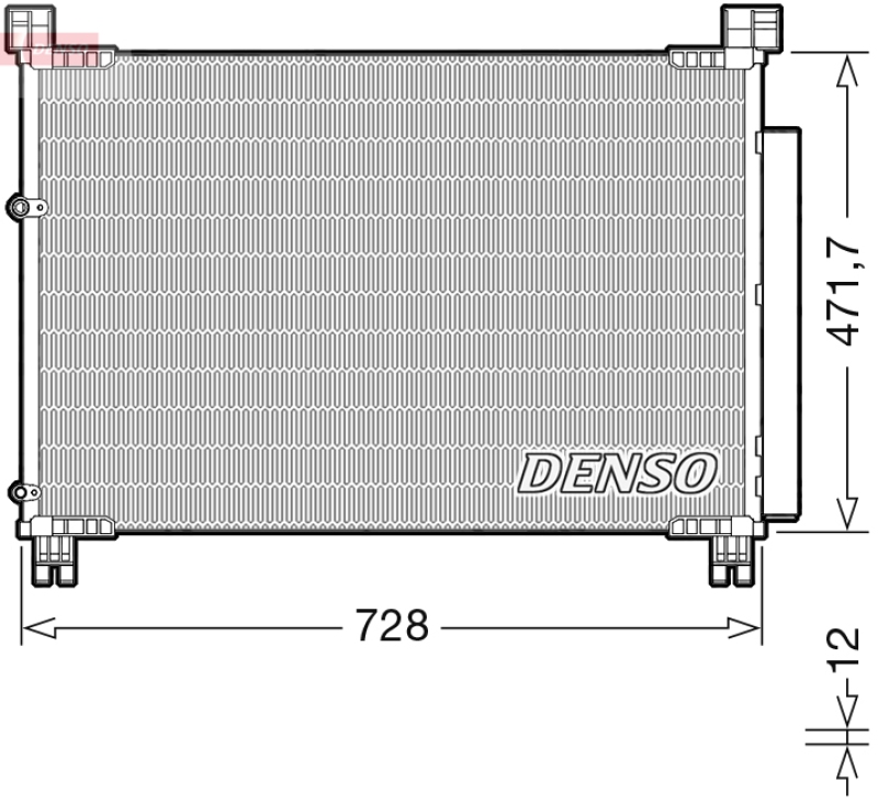 DENSO Kondensator, Klimaanlage