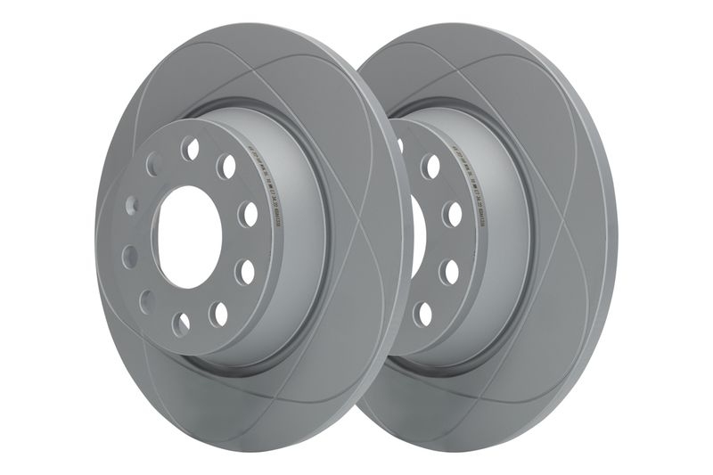 2x ATE Powerdisc Bremsscheiben Ø282mm + Beläge hinten passend für VW Golf 5 6