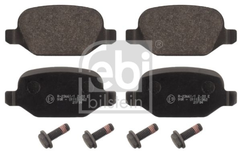2x FEBI Bremsscheibe Ø251mm + Beläge hinten passend für Fiat Linea 323 1.4 T-Jet