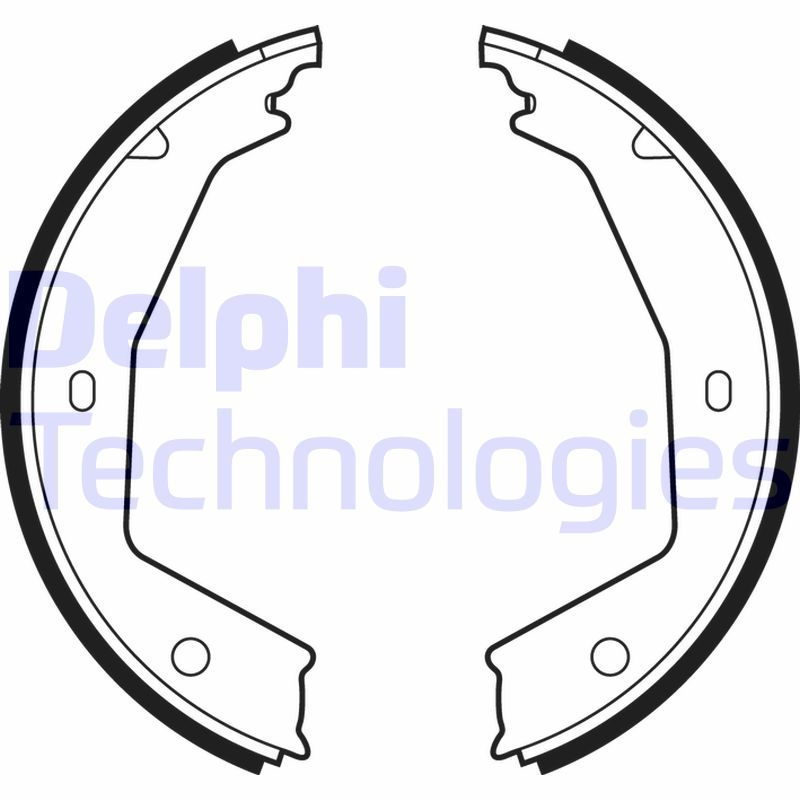 DELPHI Brake Shoe Set, parking brake