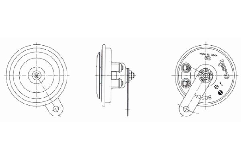 BOSCH 4x Bremsbeläge Bremsbelagsatz