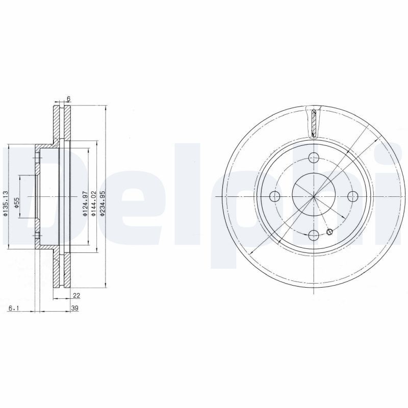 2x DELPHI Bremsscheibe