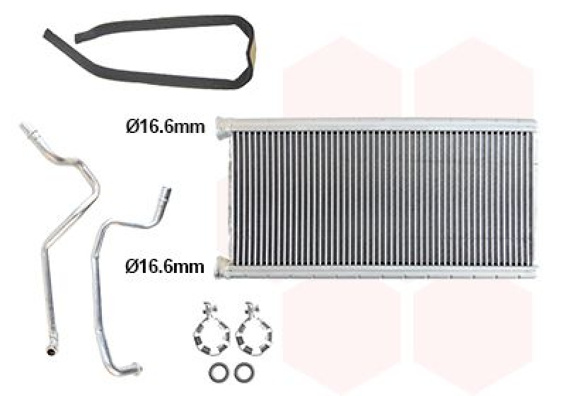 VAN WEZEL Wärmetauscher, Innenraumheizung *** IR PLUS ***