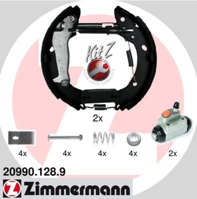 ZIMMERMANN Bremsbackensatz KIT Z