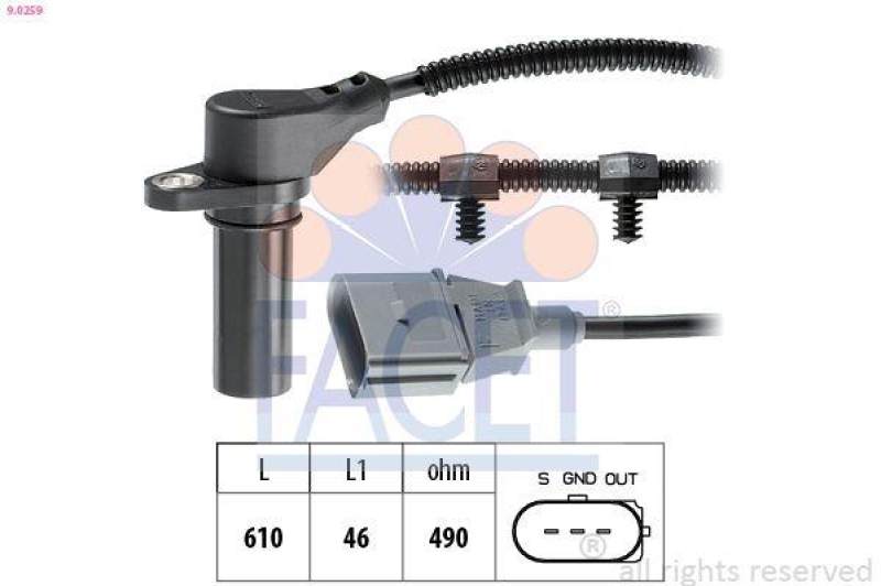 FACET Impulsgeber, Kurbelwelle Made in Italy - OE Equivalent