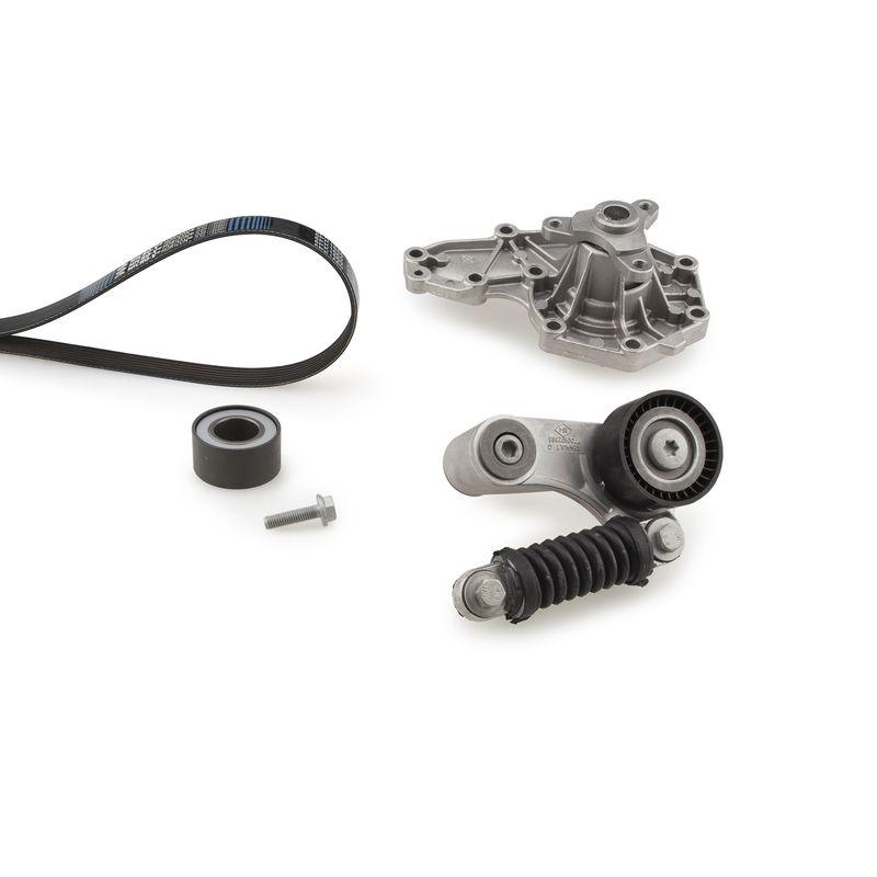 GATES Water Pump + V-Ribbed Belt Set Micro-V® Kit