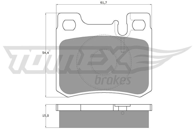 TOMEX Brakes Bremsbelagsatz, Scheibenbremse