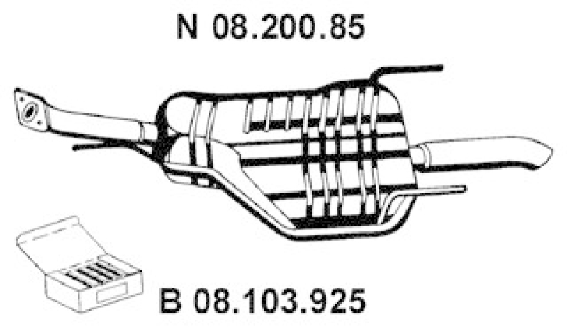 EBERSPÄCHER Rear Muffler