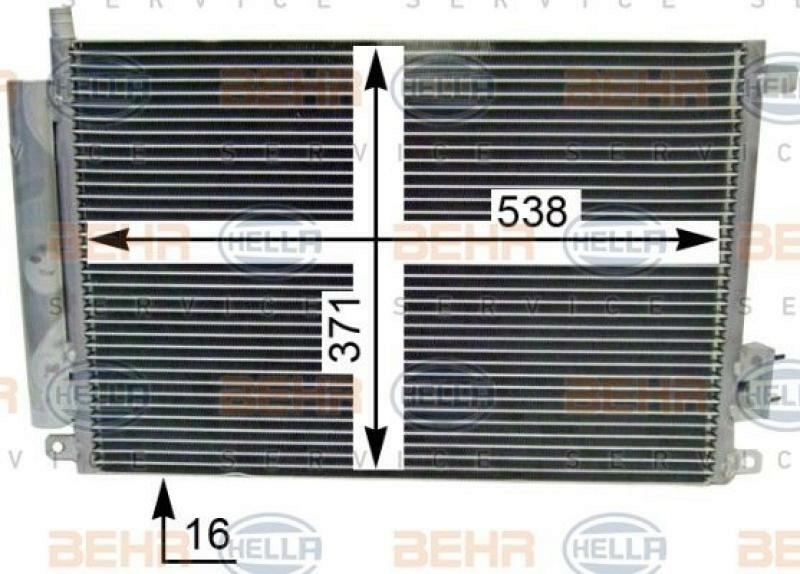 HELLA Condenser, air conditioning