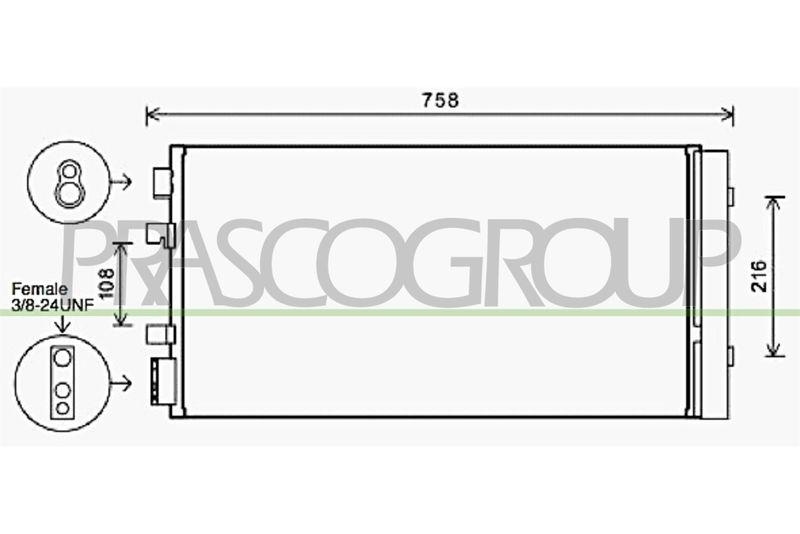 PRASCO Condenser, air conditioning PrascoSelection