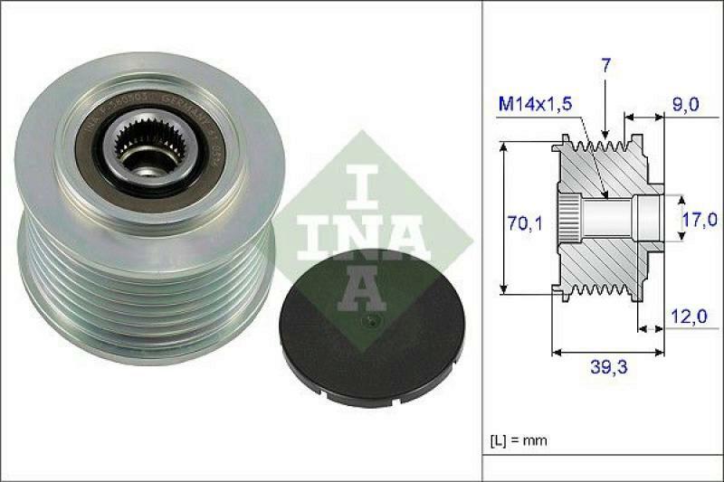 INA Alternator Freewheel Clutch