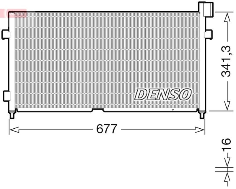 DENSO Kondensator, Klimaanlage