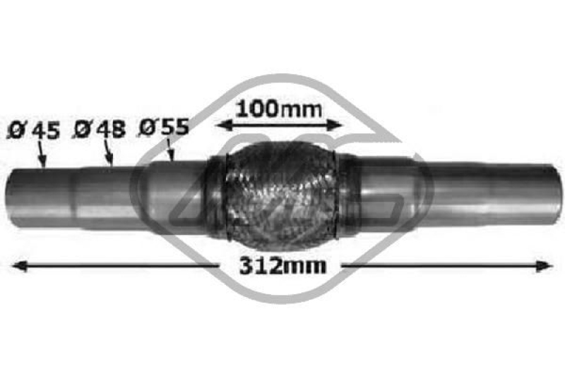 Metalcaucho Flex Hose, exhaust system