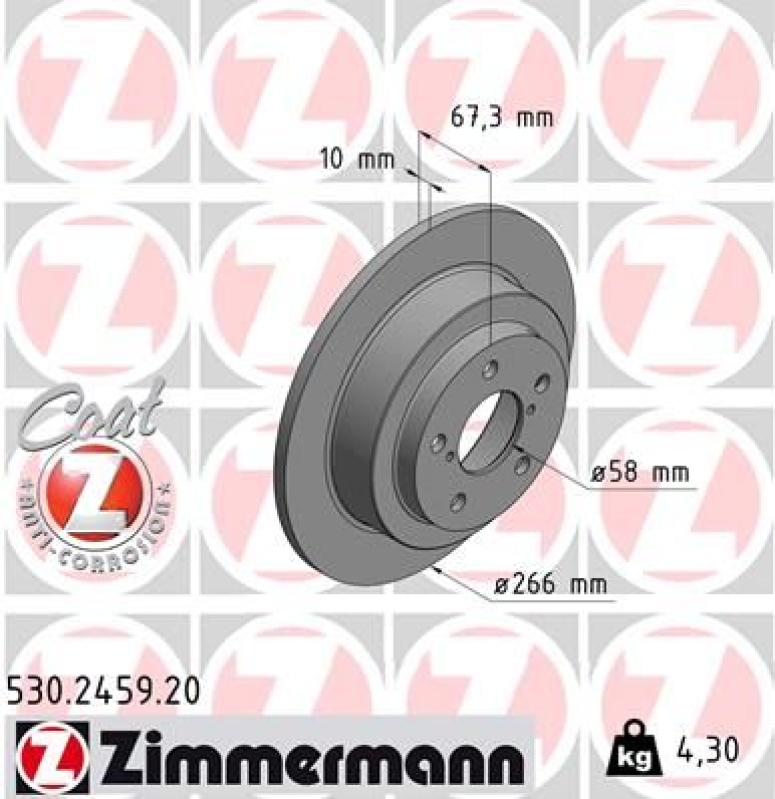 Zimmermann Bremsscheiben + Zimmermann Bremsbeläge