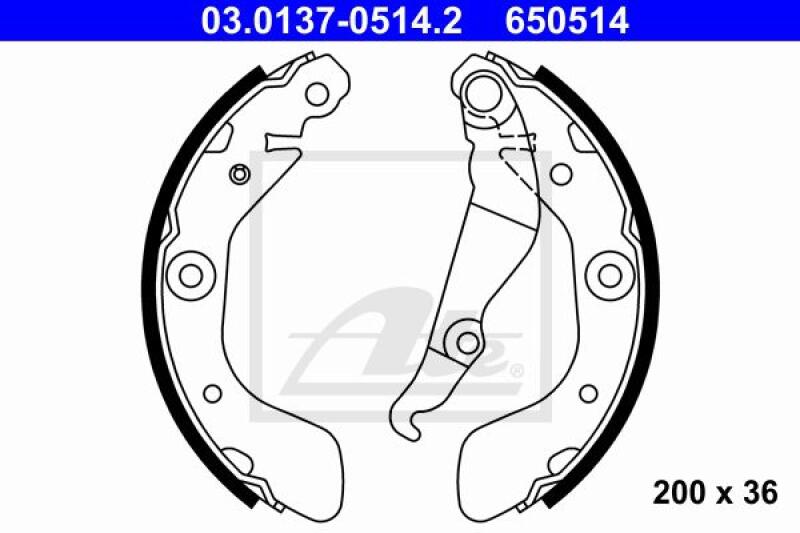 ATE Brake Shoe Set