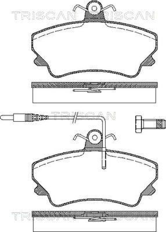 TRISCAN Brake Pad Set, disc brake