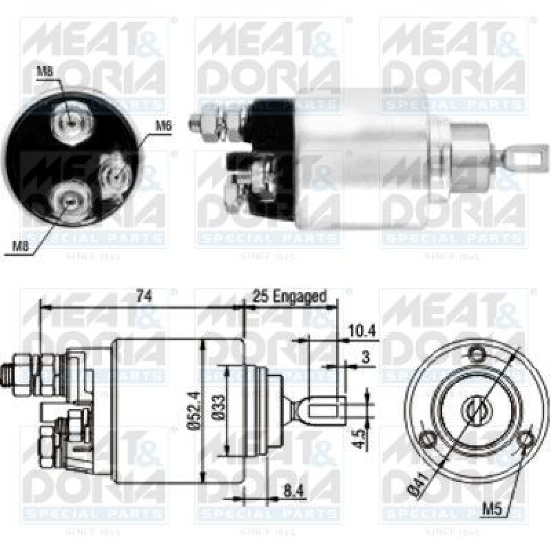 MEAT & DORIA Solenoid Switch, starter