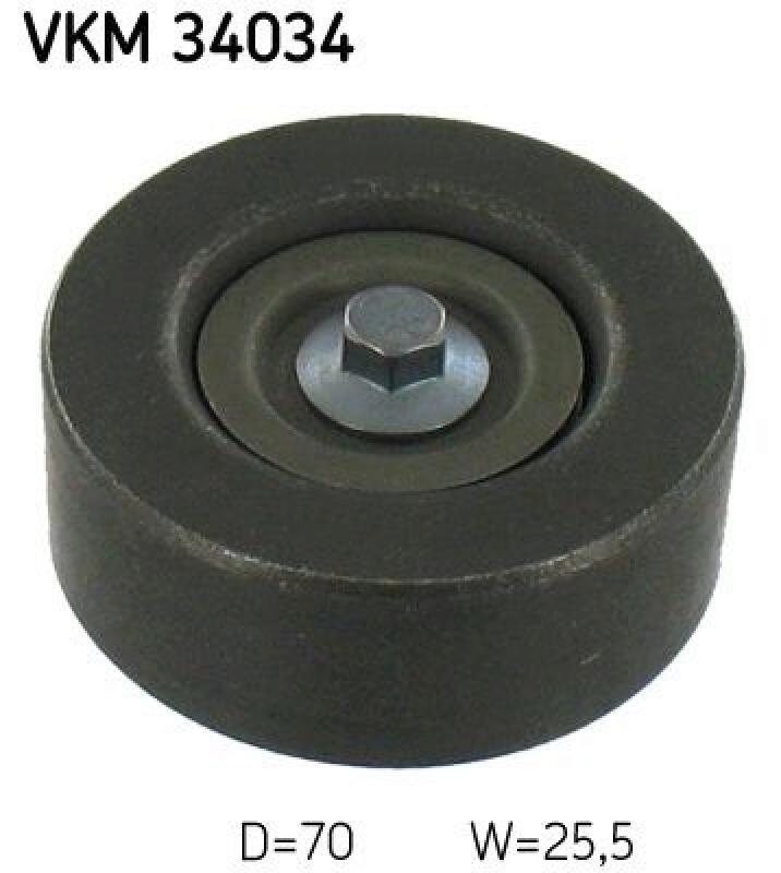 SKF Deflection/Guide Pulley, V-ribbed belt