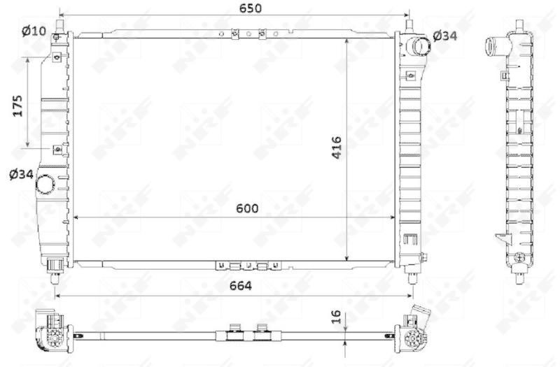 NRF Radiator, engine cooling