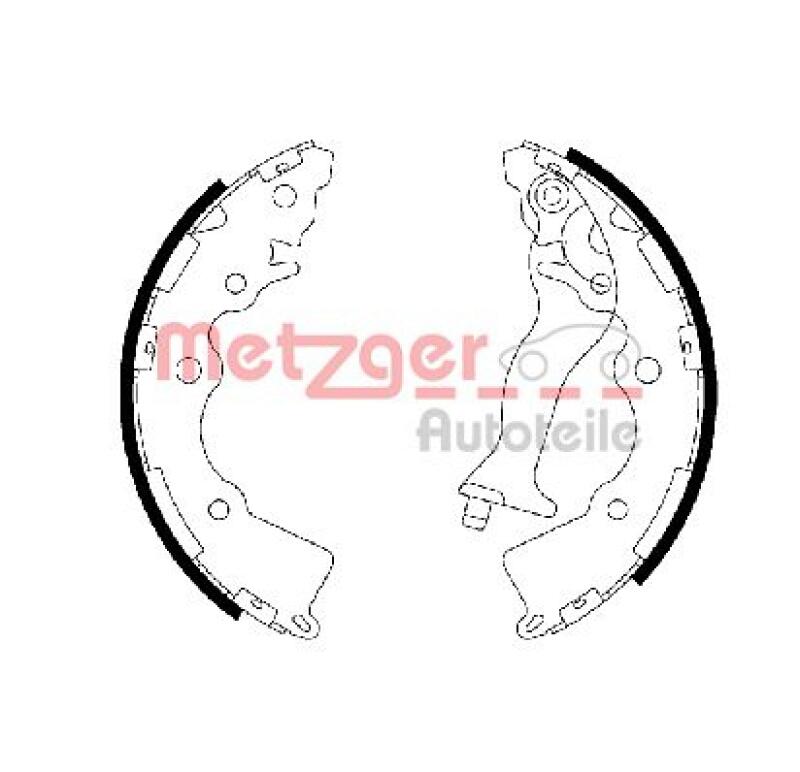 METZGER Brake Shoe Set