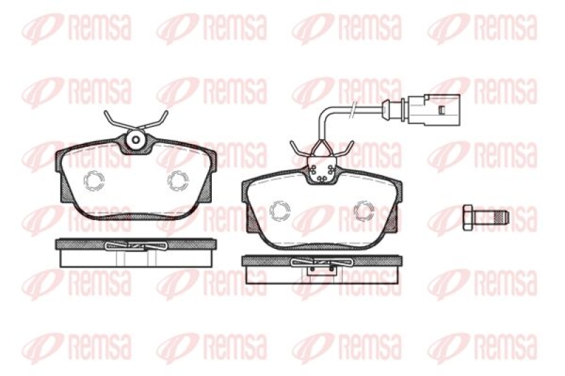 KAWE Brake Pad Set, disc brake