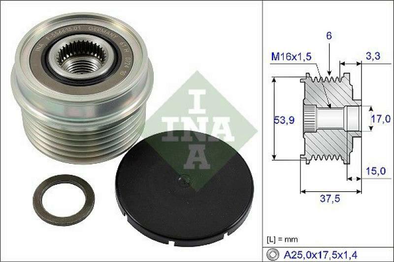 INA Alternator Freewheel Clutch