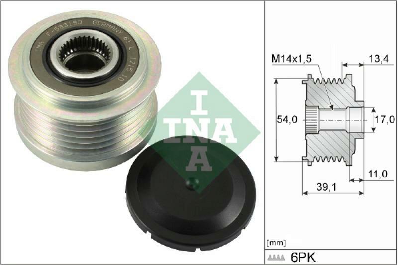 INA Alternator Freewheel Clutch