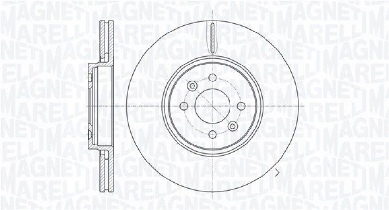 2x MAGNETI MARELLI Bremsscheibe