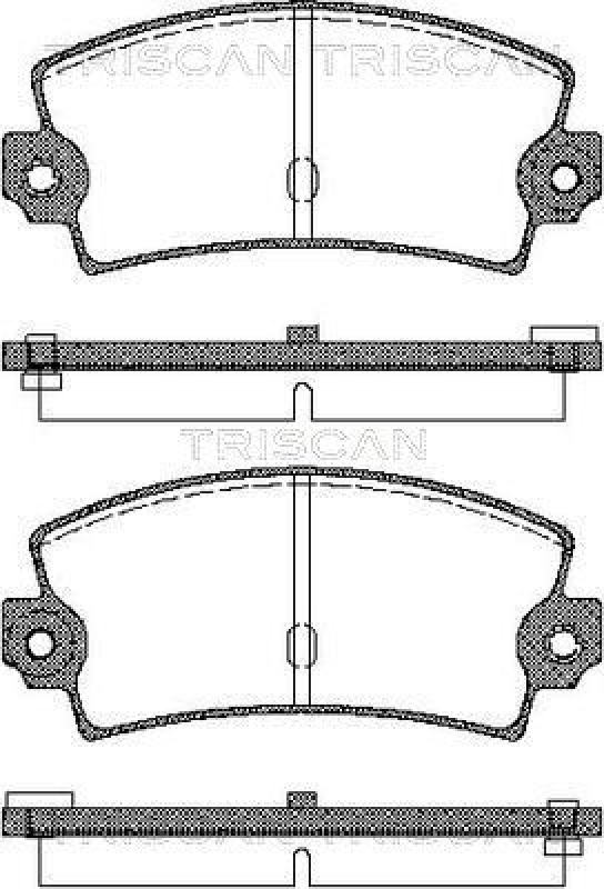 TRISCAN Brake Pad Set, disc brake