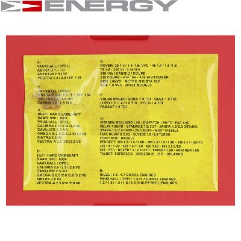 ENERGY Arretierwerkzeugsatz, Nockenwelle