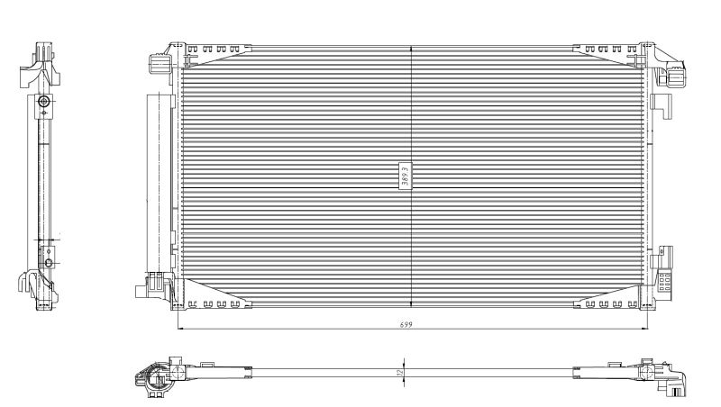 NRF Condenser, air conditioning EASY FIT