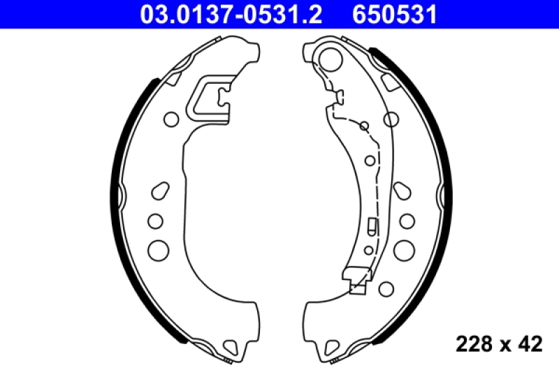 ATE Brake Shoe Set