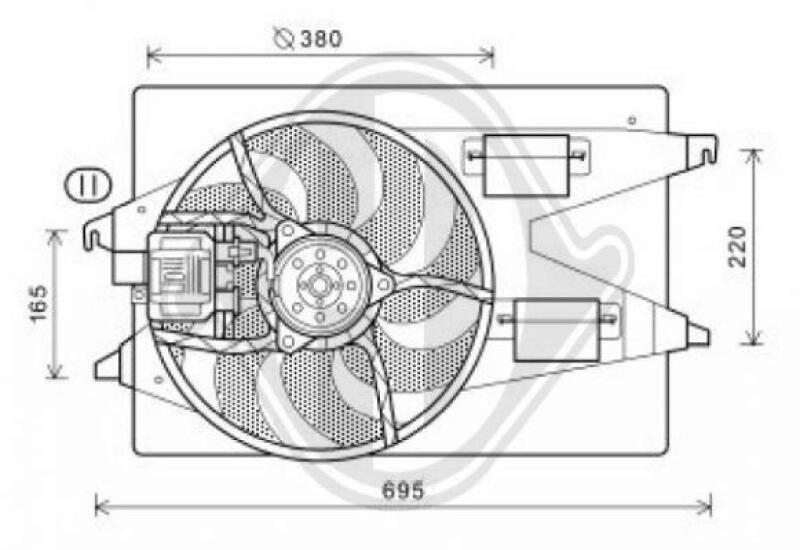 DIEDERICHS Fan, radiator DIEDERICHS Climate