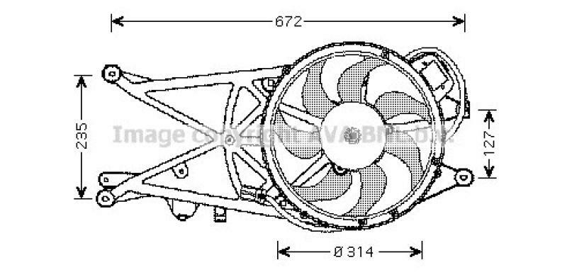 AVA QUALITY COOLING Fan, radiator