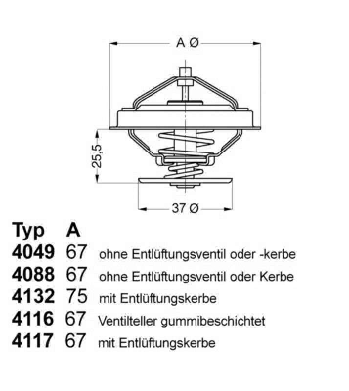 WAHLER Thermostat, coolant