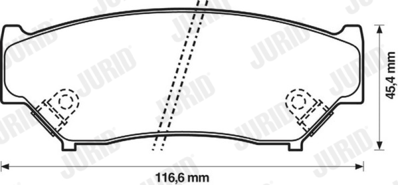 JURID Brake Pad Set, disc brake