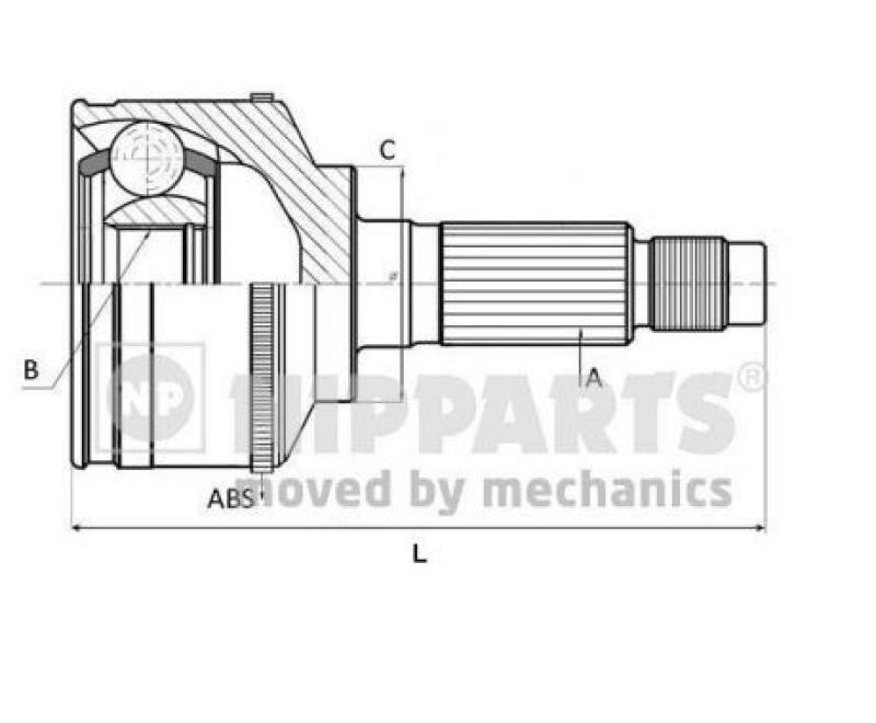 NIPPARTS Joint Kit, drive shaft