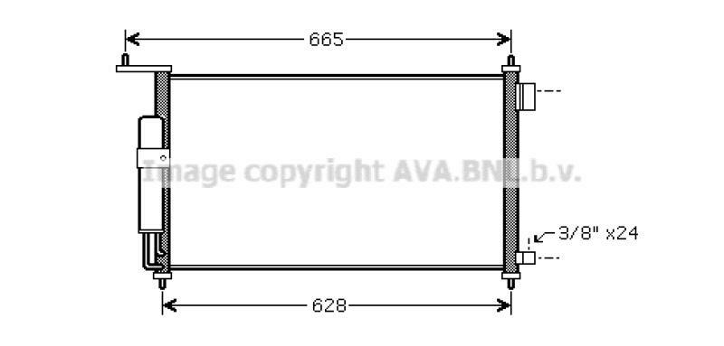 AVA QUALITY COOLING Condenser, air conditioning