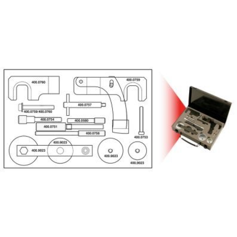 KS TOOLS Adjustment Tool Set, valve timing