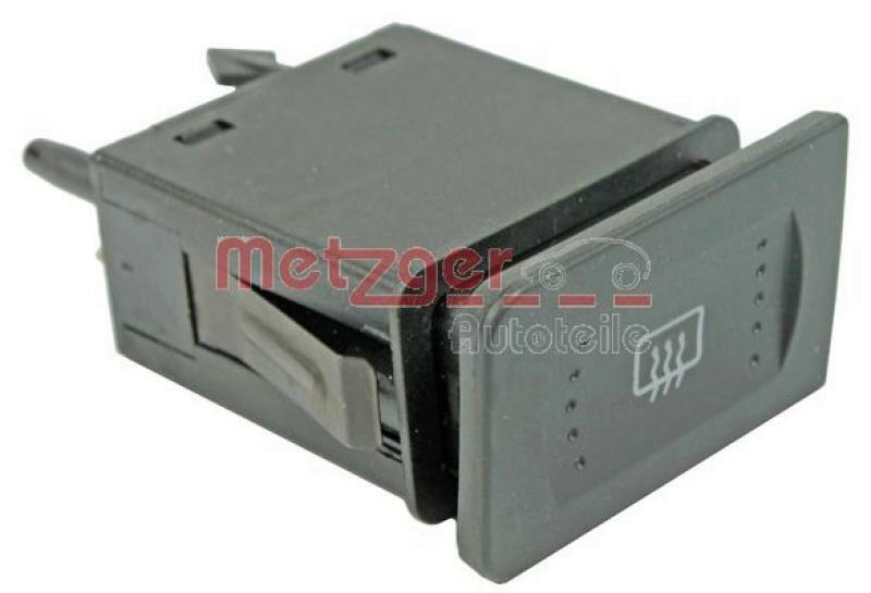 METZGER Switch, rear window heating genuine