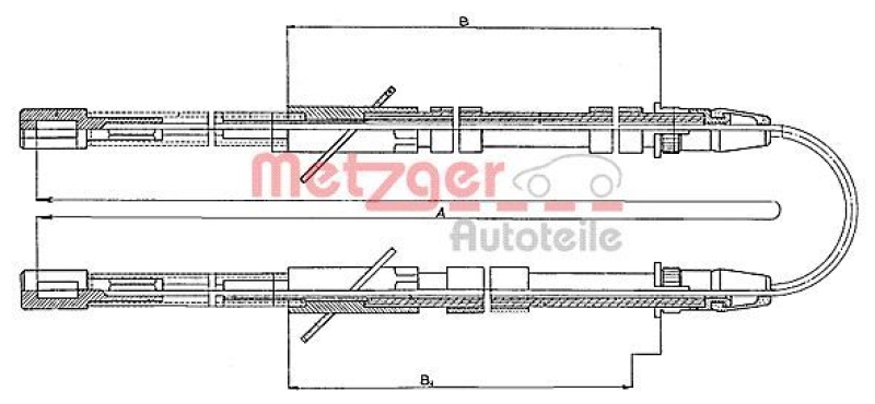 METZGER Cable Pull, parking brake