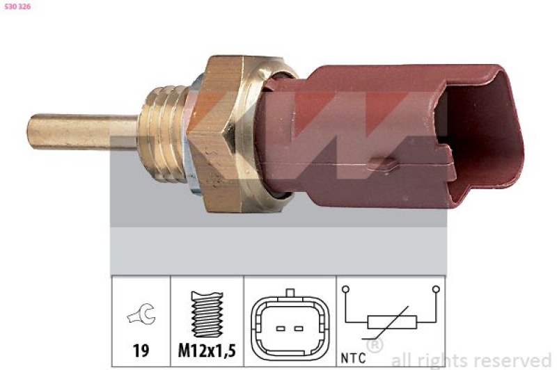 KW Sensor, Kühlmitteltemperatur Made in Italy - OE Equivalent