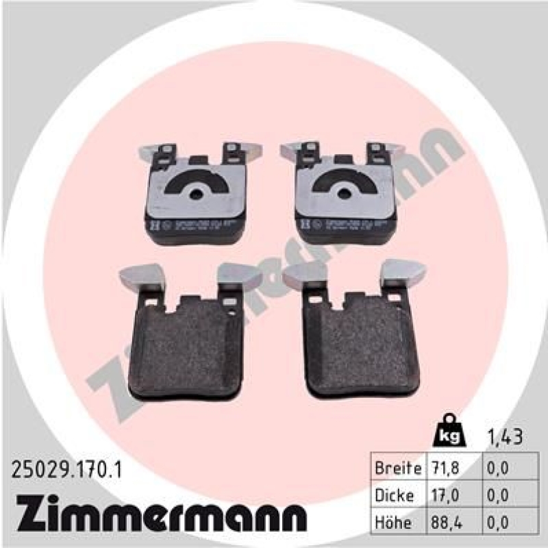 Zimmermann Bremsscheiben + Zimmermann Bremsbeläge