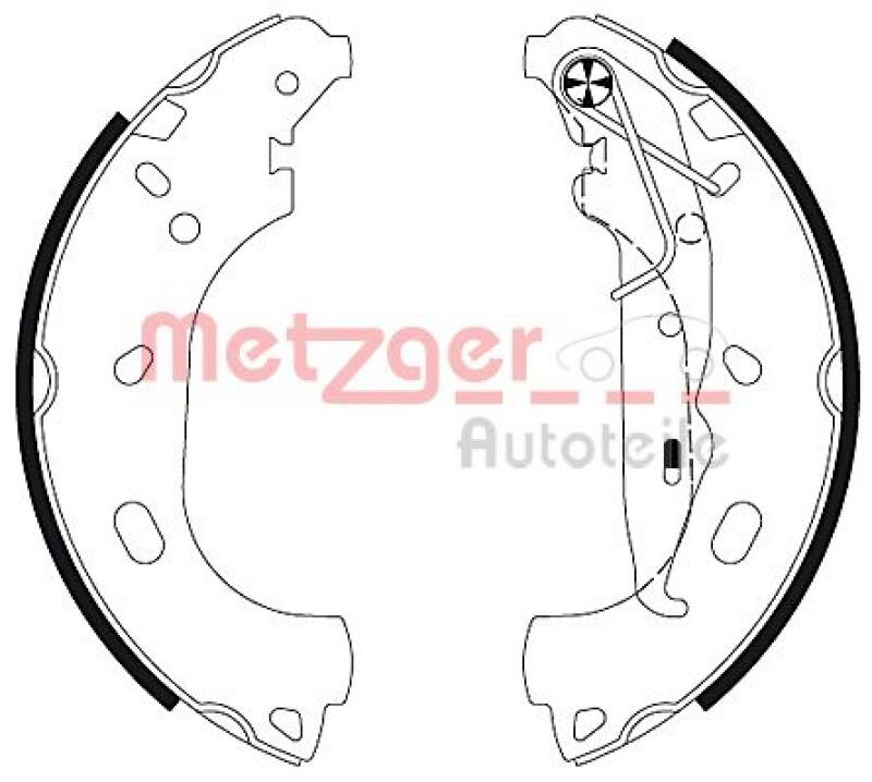 METZGER Bremsbackensatz