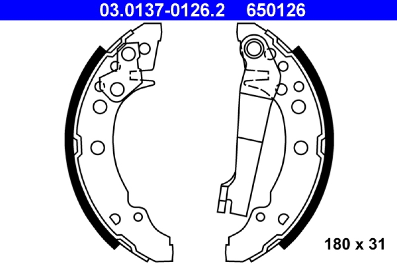 ATE Brake Shoe Set