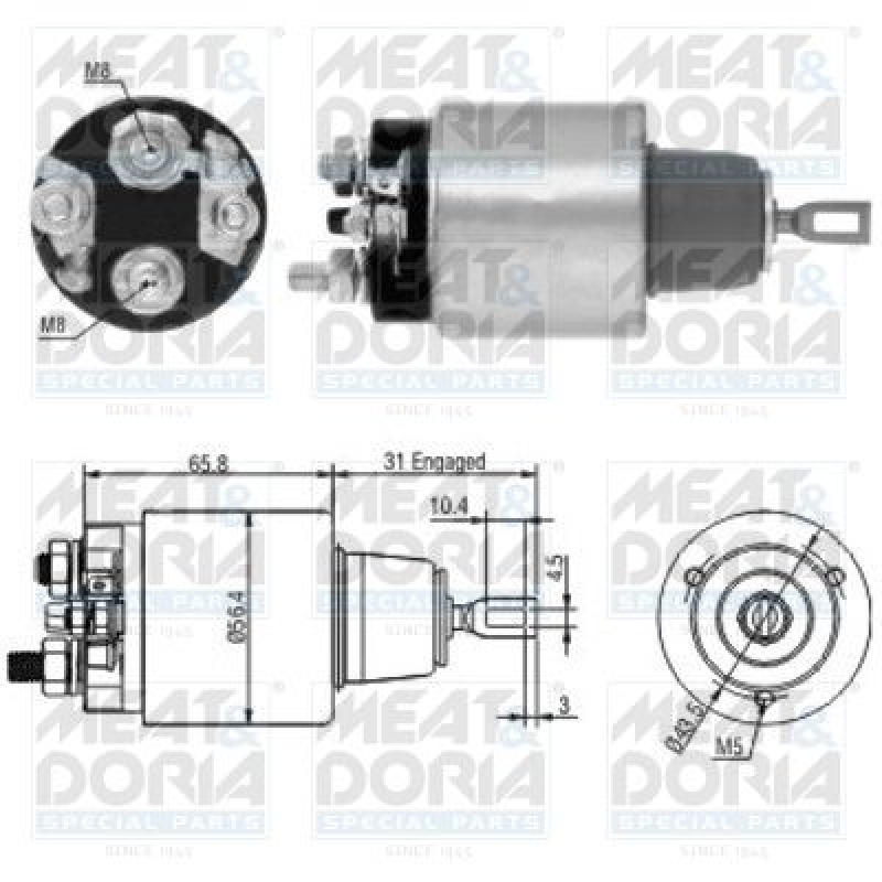 MEAT & DORIA Solenoid Switch, starter